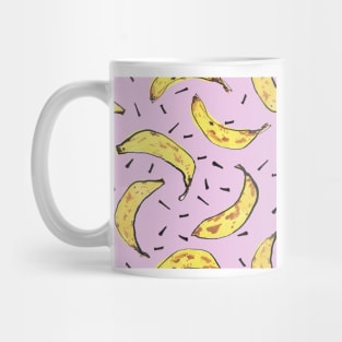 Bananas pattern pink Mug